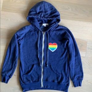 Spiritual Gangster rainbow heart hoodie